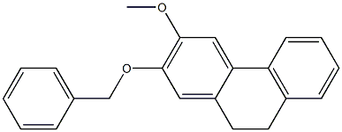 9,10-Dihydro-2-(benzyloxy)-3-methoxyphenanthrene 结构式