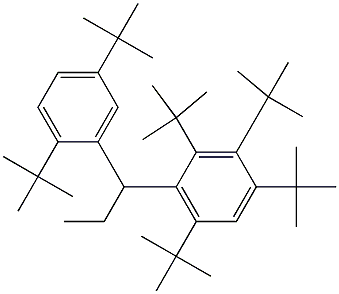 1-(2,3,4,6-Tetra-tert-butylphenyl)-1-(2,5-di-tert-butylphenyl)propane 结构式