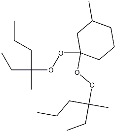 3-Methyl-1,1-bis(1-ethyl-1-methylbutylperoxy)cyclohexane 结构式