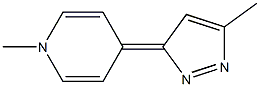 1-Methyl-4-(5-methyl-3H-pyrazol-3-ylidene)-1,4-dihydropyridine 结构式