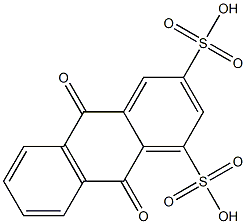 9,10-Dihydro-9,10-dioxoanthracene-1,3-disulfonic acid 结构式