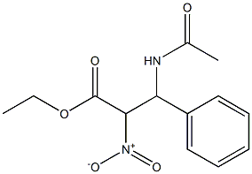 3-(Acetylamino)-2-nitro-3-phenylpropanoic acid ethyl ester 结构式