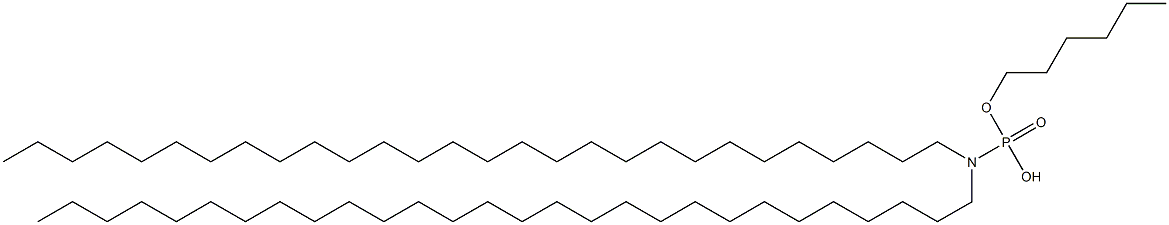 N,N-Dioctacosylamidophosphoric acid hydrogen hexyl ester 结构式