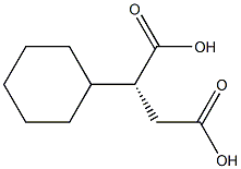 [R,(-)]-2-Cyclohexylsuccinic acid 结构式