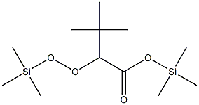 3,3-Dimethyl-2-[(trimethylsilyl)peroxy]butyric acid (trimethylsilyl) ester 结构式