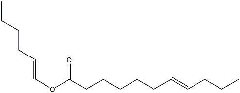 7-Undecenoic acid 1-hexenyl ester 结构式