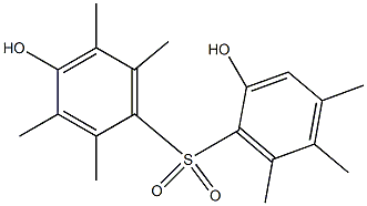 2',4-Dihydroxy-2,3,4',5,5',6,6'-heptamethyl[sulfonylbisbenzene] 结构式
