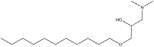 1-Dimethylamino-3-undecyloxy-2-propanol 结构式