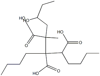 Butane-1,2,3-tricarboxylic acid 3-(2-hydroxybutyl)1,2-dibutyl ester 结构式