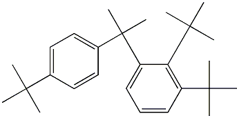 2-(2,3-Di-tert-butylphenyl)-2-(4-tert-butylphenyl)propane 结构式