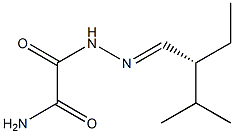 [R,(-)]-2-Ethyl-3-methylbutyraldehyde (2-amino-1,2-dioxoethyl)hydrazone 结构式