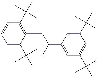 1-(2,6-Di-tert-butylphenyl)-2-(3,5-di-tert-butylphenyl)propane 结构式