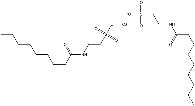 Bis(N-nonanoyltaurine)calcium salt 结构式