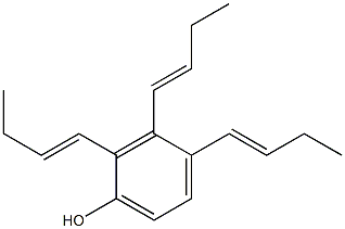 2,3,4-Tri(1-butenyl)phenol 结构式