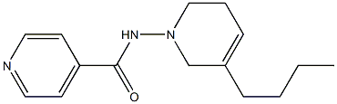 1-(4-Pyridylcarbonylamino)-5-butyl-1,2,3,6-tetrahydropyridine 结构式