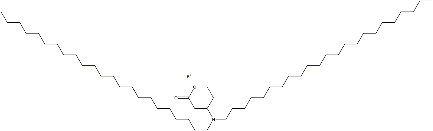 3-(Ditricosylamino)valeric acid potassium salt 结构式
