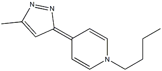 1-Butyl-4-(5-methyl-3H-pyrazol-3-ylidene)-1,4-dihydropyridine 结构式