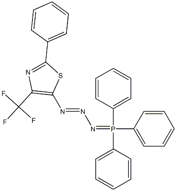 4-(Trifluoromethyl)-2-phenyl-5-[3-(triphenylphosphoranylidene)triazen-1-yl]thiazole 结构式