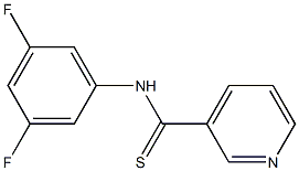 N-[3,5-Difluorophenyl]pyridine-3-carbothioamide 结构式