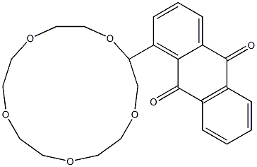 1-(1,4,7,10,13-Pentaoxacyclopentadecan-2-yl)anthracene-9,10-dione 结构式