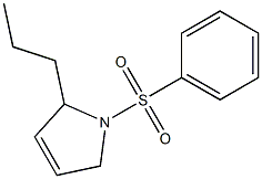 1-(Phenylsulfonyl)-2-propyl-3-pyrroline 结构式