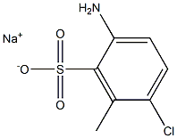 2-Amino-5-chloro-6-methylbenzenesulfonic acid sodium salt 结构式