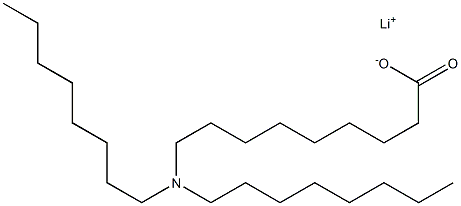 9-(Dioctylamino)nonanoic acid lithium salt 结构式