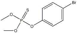 Thiophosphoric acid O,O-dimethyl O-[p-bromophenyl] ester 结构式