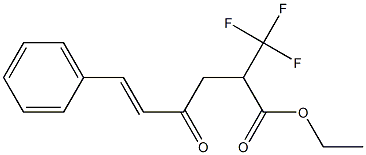 6-Phenyl-2-(trifluoromethyl)-4-oxo-5-hexenoic acid ethyl ester 结构式
