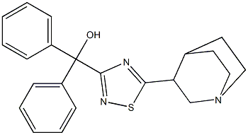 5-(1-Azabicyclo[2.2.2]octan-3-yl)-3-(hydroxydiphenylmethyl)-1,2,4-thiadiazole 结构式