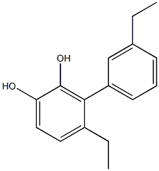 3-(3-Ethylphenyl)-4-ethylbenzene-1,2-diol 结构式