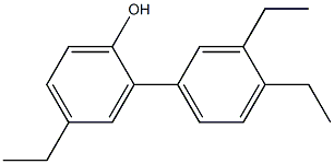 4-Ethyl-2-(3,4-diethylphenyl)phenol 结构式