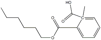 Phthalic acid 1-hexyl 2-methyl ester 结构式