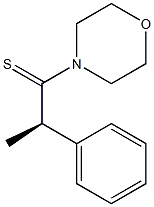 (-)-4-[(R)-2-Phenyl-1-thiopropyl]morpholine 结构式