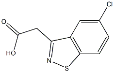 5-Chloro-1,2-benzisothiazole-3-acetic acid 结构式