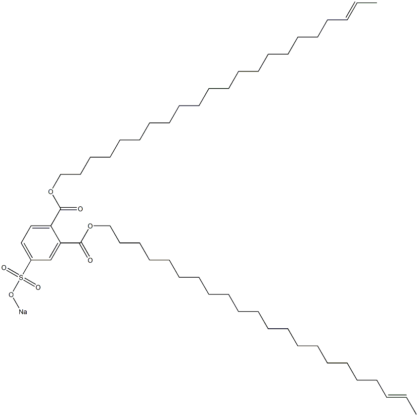 4-(Sodiosulfo)phthalic acid di(20-docosenyl) ester 结构式