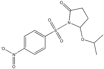 5-Isopropoxy-1-[(4-nitrophenyl)sulfonyl]pyrrolidin-2-one 结构式