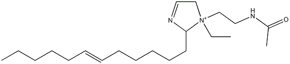 1-[2-(Acetylamino)ethyl]-2-(6-dodecenyl)-1-ethyl-3-imidazoline-1-ium 结构式