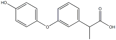 2-[3-(4-Hydroxyphenyloxy)phenyl]propanoic acid 结构式