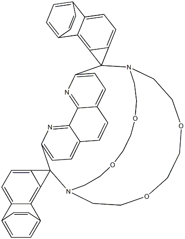 7,16-[1,10-Phenanthroline-2,9-diylbis(4,1-phenylene-2,1-phenylenemethylene)]-1,4,10,13-tetraoxa-7,16-diazacyclooctadecane 结构式