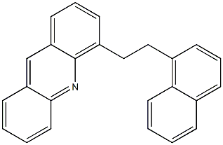 4-[2-(1-Naphtyl)ethyl]acridine 结构式