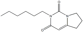2-Hexyl-6,7-dihydropyrrolo[1,2-c]pyrimidine-1,3(2H,5H)-dione 结构式