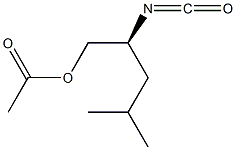 [S,(-)]-2-Isocyanato-4-methyl-1-pentanol acetate 结构式