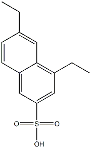 4,6-Diethyl-2-naphthalenesulfonic acid 结构式