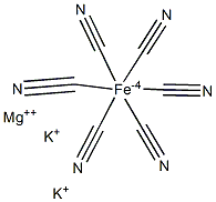 Potassium magnesium hexacyanoferrate(II) 结构式