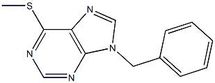 9-Benzyl-6-methylthio-9H-purine 结构式