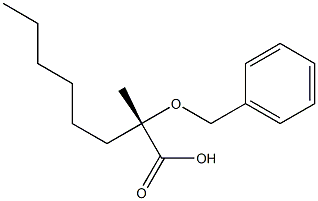 (2S)-2-Benzyloxy-2-methyloctanoic acid 结构式