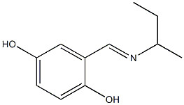 N-(2,5-Dihydroxybenzylidene)-2-butanamine 结构式