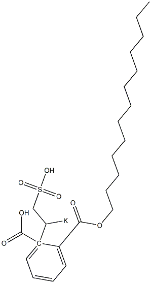 Phthalic acid 1-tridecyl 2-(1-potassiosulfoethyl) ester 结构式