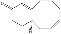 (4aR)-4,4a,5,8,9,10-Hexahydrobenzocycloocten-2(3H)-one 结构式